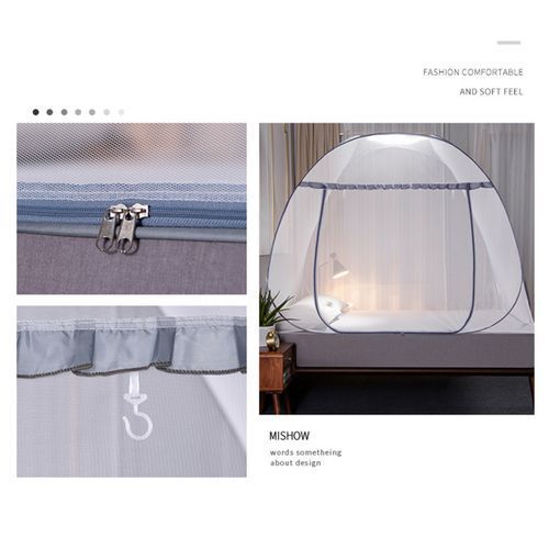 Folding Home Mosquito Net Tent Canopy White, Skirting Color may vary