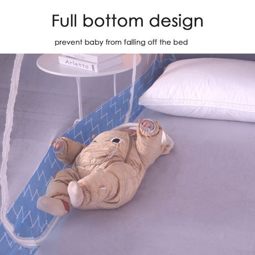 Folding Home Mosquito Net Tent Canopy White, Skirting Color may vary