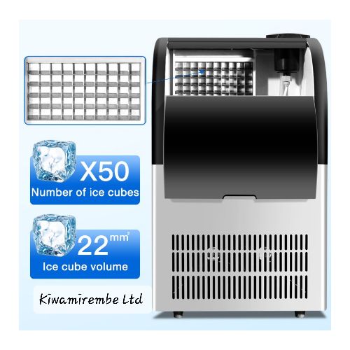 ADH 60 - 65 Kg Automatic Commercial Professional Instant Ice Cubes Maker Machine - Silver, Grey or Black