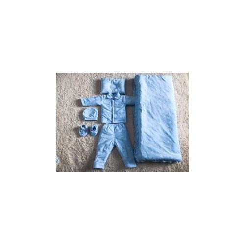 6 In 1 Baby Shawl Receiver Set With Baby Clothes And Shoes