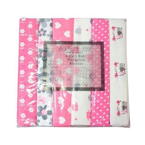 6pc Baby Shawl Sheets  - Multi-Colour