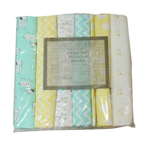 6pc Baby Shawl Sheets  - Multi-Colour