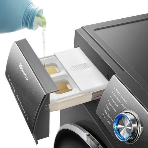 Hisense 12 Kg Front Load 1400 RPM Quick Wash LED Display Inverter Washing Machine Silver ..