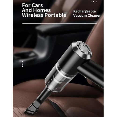2-In-1 Rechargeable Vacuum Cleaner For Car Office And Home,  - Black,