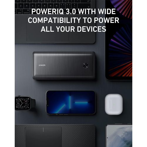 Power Bank, 25,600mAh Portable On the go Laptop Charger 87W Bundle with 65W USB-C Wall Charger, Works for MacBook Pro, Dell XPS, Microsoft, Pixelbook, iPhone 13 series, Samsung, iPad Pro