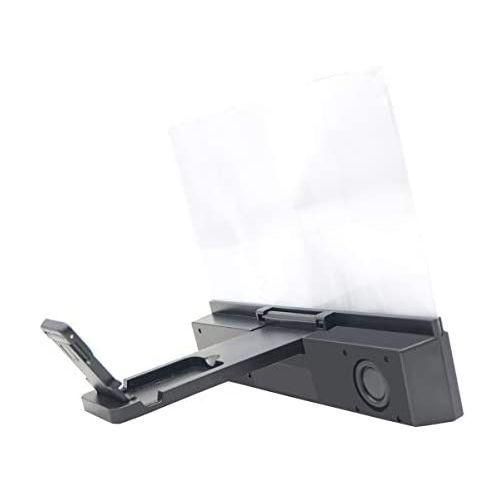 12'' 3D Mobile Phone Screen Magnifier Amplifier With Bluetooth Speaker, Black.