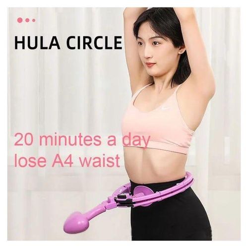 Smart Intelligent Weighted Hula Hoop Fitness Detachable Infinity Ball Hoola Circle Rings Waist Massage Fitness Circles Plastic Hoops For Fat Burning Outdoor Fitness Exercise, Abdominal Toner Home Training For Women and Men - Multicolor