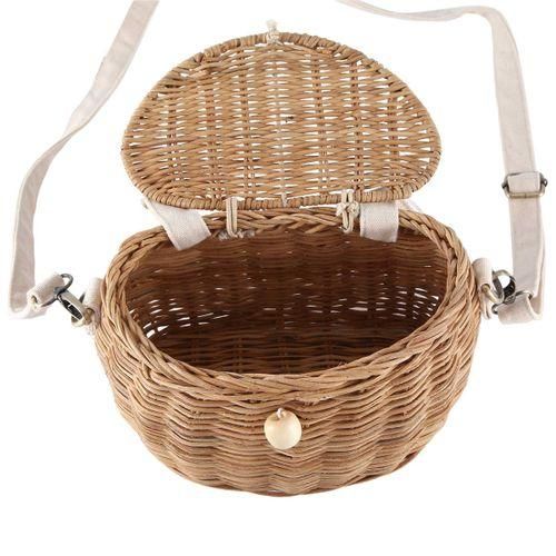 Back Basket Children Bicycle Basket Handmade Tattan Bag