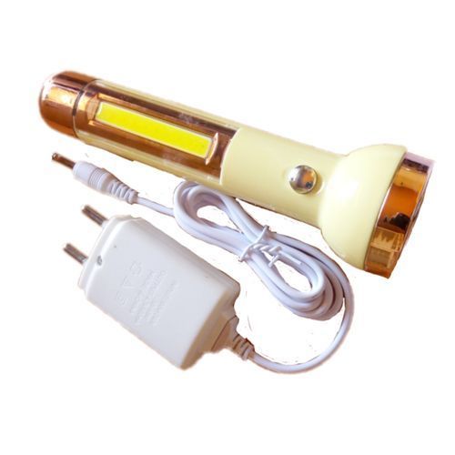Rechargeable Led Torch Light With A Flash Light -Yellow