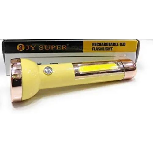 Rechargeable Led Torch Light With A Flash Light -Yellow