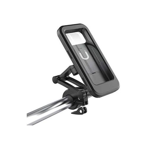 Magnetic Waterproof Mobile Phone Case Holder Bike Motorcycle Handlebar Mount Bag,Navigation Stand -Black.
