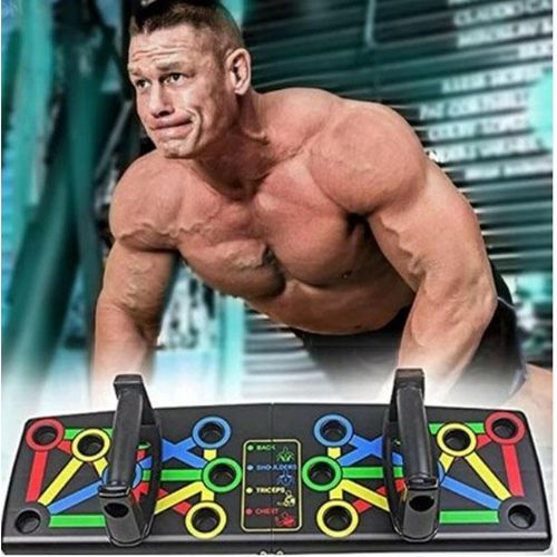 Foldable Push-Up Board Gym For Fast Chest, Biceps, Triceps, Shoulders - Black,