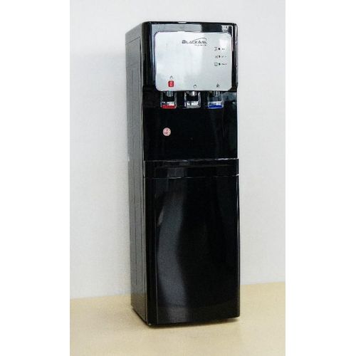 BLACKARK  Water Dispenser Hot/ Cold And Normal With Storage Cabinet with Fridge with Compressor - Black