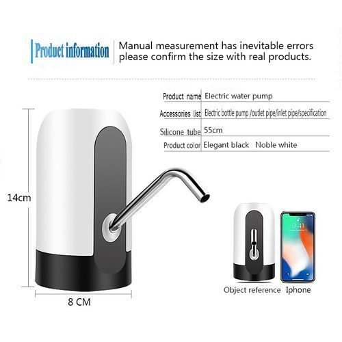 USB Portable Rechargeable Bottle Water Dispenser - Multi Color
