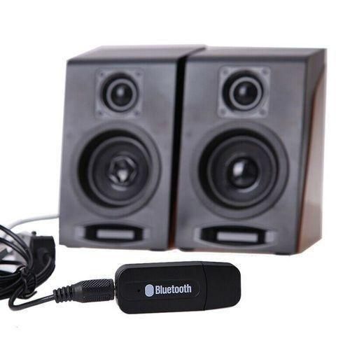 Sodial 1X(3.5mm Stereo Audio Music Speaker Receiver Adapter Dongle USB Bluetooth W U7F4