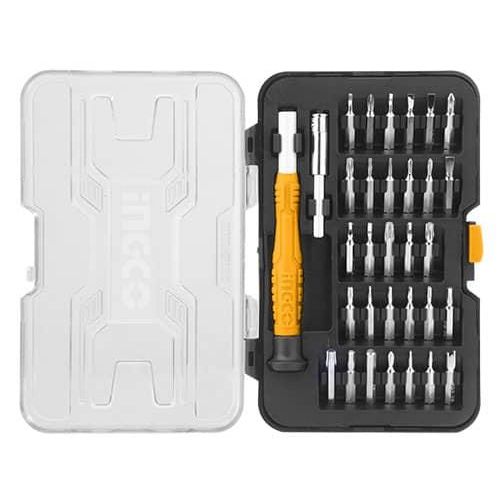 INGCO 32 Pcs Precision Screwdriver Set - Black