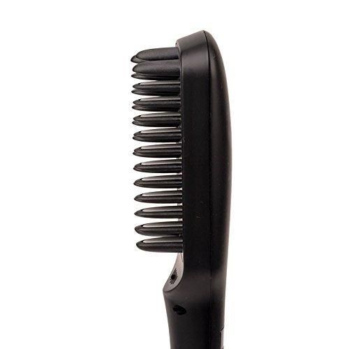 Heating 2 in 1 Ionic Hair Straightening Brush Comb Irons with LCD Display Electric Dual Volt Hair Straight Brush 300F to 450F