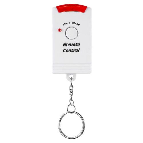 Wireless Remote Controlled Mini Alarm With IR Infrared Motion R Detector & 105dB Loud For Home Security Anti-Theft - White