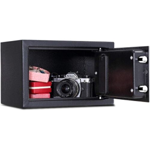 23 cm* 17 cm Digital Electronic Safe Box T-17 Number & Key Lock/Unlock Security Safes Mini Electronic Password Deposit Box with Keypad for Office Hotel Business Jewelry Cash Money Valuables Storage- Multicolor