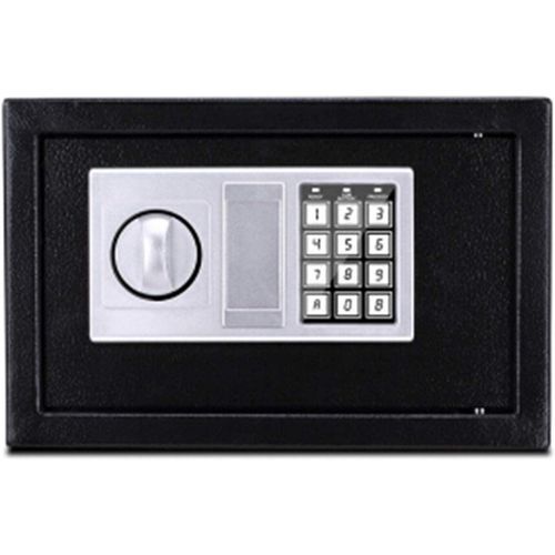 23 cm* 17 cm Digital Electronic Safe Box T-17 Number & Key Lock/Unlock Security Safes Mini Electronic Password Deposit Box with Keypad for Office Hotel Business Jewelry Cash Money Valuables Storage- Multicolor