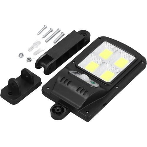 outdoor spotlight with solar panel motion sensor with remote control street lamp, wall mounted cold light 6000-6500K