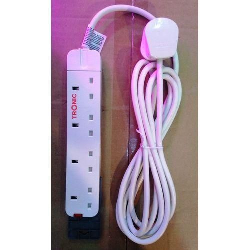 Tronics Heavy Duty 4-Way Tronic Extension - White