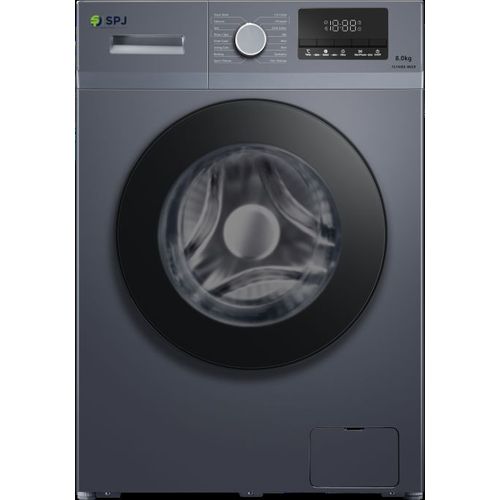 SPJ 8Kg Front Load Fully Automatic Washing Machine -Grey (5YRs WRTY)