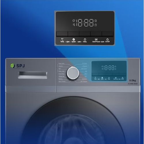 SPJ 8Kg Front Load Fully Automatic Washing Machine -Grey (5YRs WRTY)