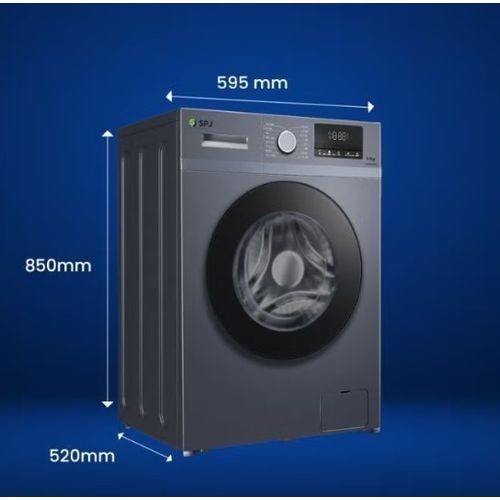 SPJ 8Kg Front Load Fully Automatic Washing Machine -Grey (5YRs WRTY)