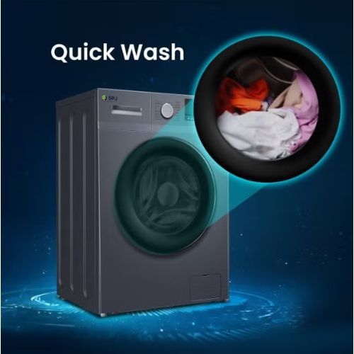 SPJ 8Kg Front Load Fully Automatic Washing Machine -Grey (5YRs WRTY)