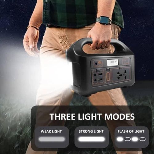 150W Inverter Camping Energy Storage 50Hz/60Hz Sine Wave 12Ah Storage System Can Connect The External Battery Outdoor Power Bank Portable Power Station 220v Inverter 110v Mobile Solar Power Supply Generator- Black