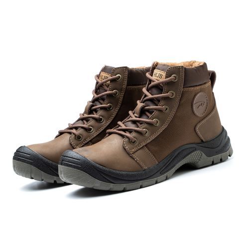 Safety Shoes Steel Toe Work Boots Anti-Smashing Anti-Puncture - Brown