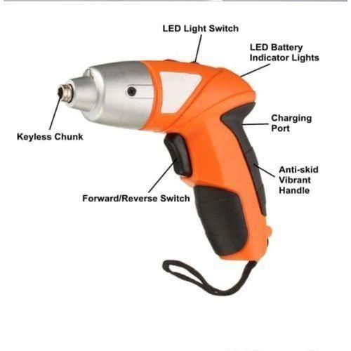electric Non-slip Rechargeable Cordless Screwdriver/Drill Set - Multi Color
