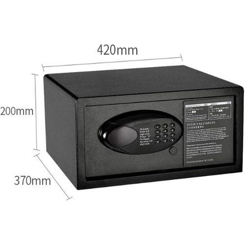 10Kg T-230 Anti-Theft Safe Box Digital Electronic Double Password System Steel High Security Code Safety Cash Safe Box Fire Proof Cabinet With Emergency Key For Home Office Storage- Multicolor