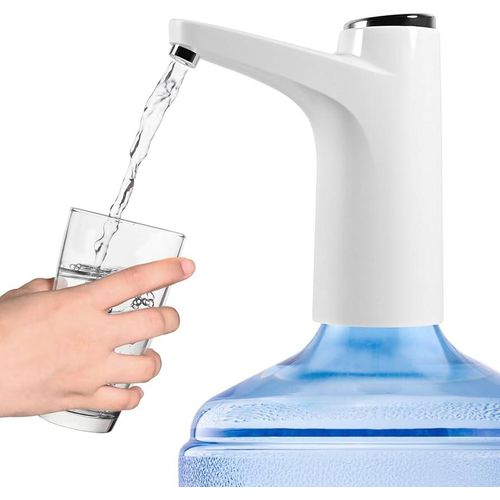 U-HOOME Portable Water Bottle Pump,5 Gallon Water Dispenser USB Charging Automatic Drinking Water Pump For Camping, Kitchen, Workshop, Garage