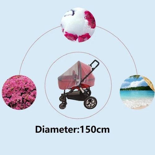 Baby Stroller Pushchair Mosquito Insect Shield Net Safe Infants Protection Mesh Stroller Accessories Mosquito For Girls Boys