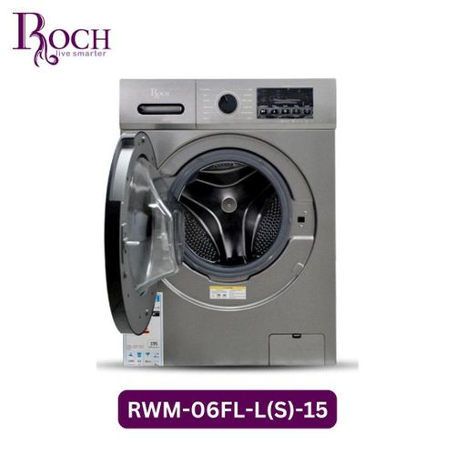 Roch 6 KG Front Loader Automatic Washing Machine - Silver