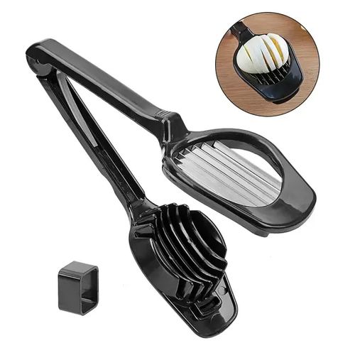Multi functional stainless steel egg cutter Modern simple household accessory
