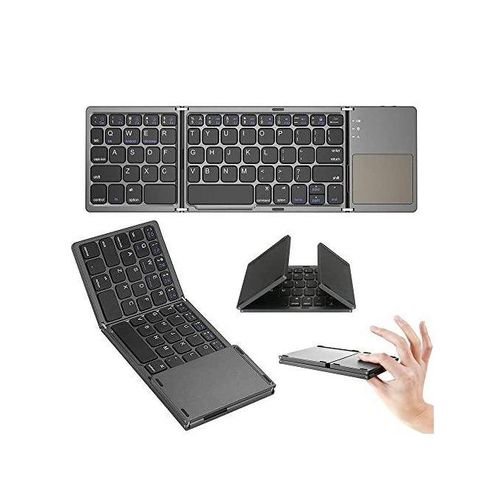 Mini foldable keyboard Touchpad Bluetooth-compatible 3.0 Foldable Wireless Keypad for Windows,Android,ios,Tablets,Phone,Smart TVs