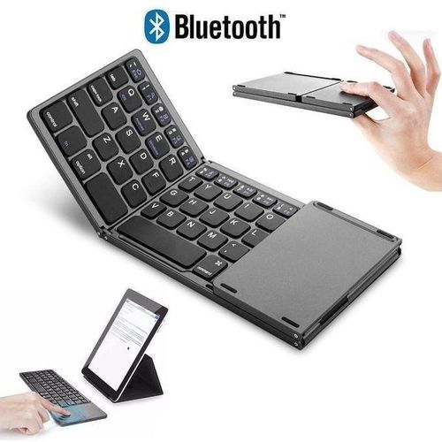 Mini foldable keyboard Touchpad Bluetooth-compatible 3.0 Foldable Wireless Keypad for Windows,Android,ios,Tablets,Phone,Smart TVs