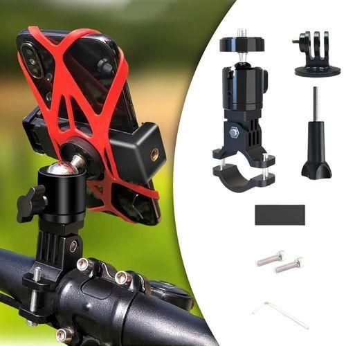 Motorcycle Handlebar Mount Holder Camera Clamp Rotating Camera Base