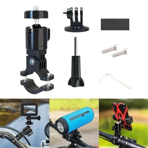 Motorcycle Handlebar Mount Holder Camera Clamp Rotating Camera Base