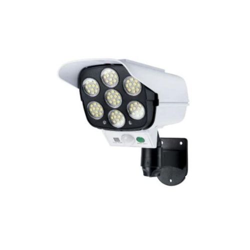 Solar Light Motion Sensor Security Dummy Camera - White