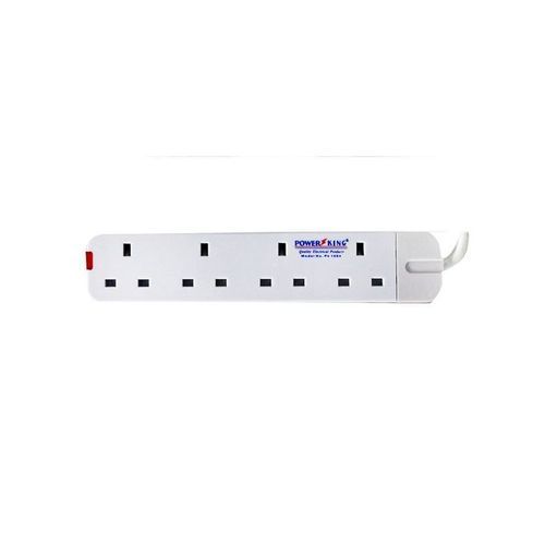 Power King Extension Cable 4 Way  - White