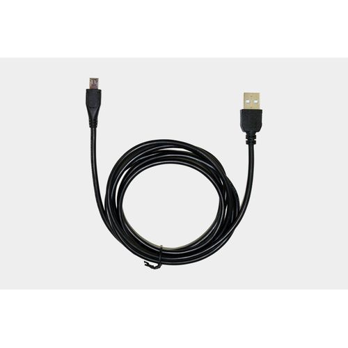 Long Reinforced Micro USB Charging Cable - Black