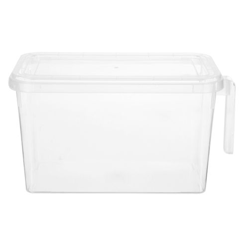 Kitchen Fridge Organizer Clear Storage Box Egg Fruit Food Container With Handle Clear