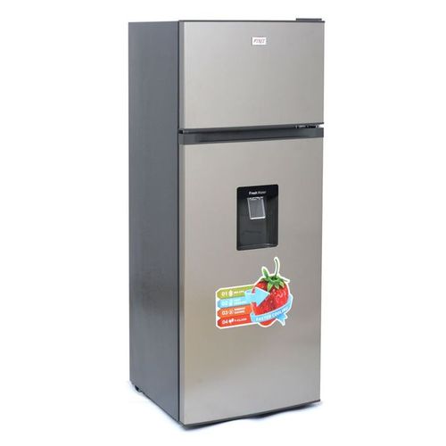 Pixel 280 Liters  Double Door Defrost Refrigerator With Water Dispenser -1 Year Warranty - Silver