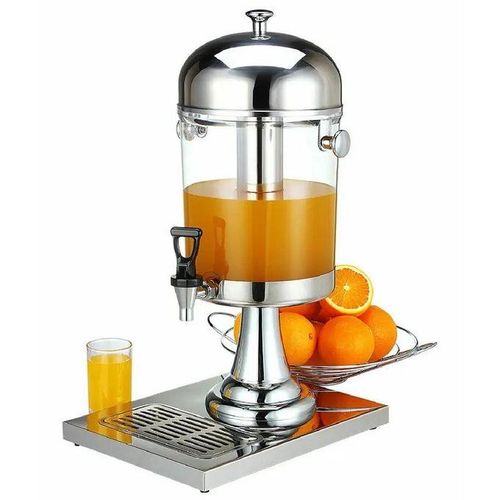 ADH 6 Liters Single Table Juice Dispenser Stainless (JD-81) - Silver [1 Year Warranty]