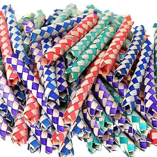 DIY 5 Bulk Pack Creativity Finger Traps Classic Natural Chinese Bamboo Fingers Trap Replacement Pop Tube Fidget Toys
