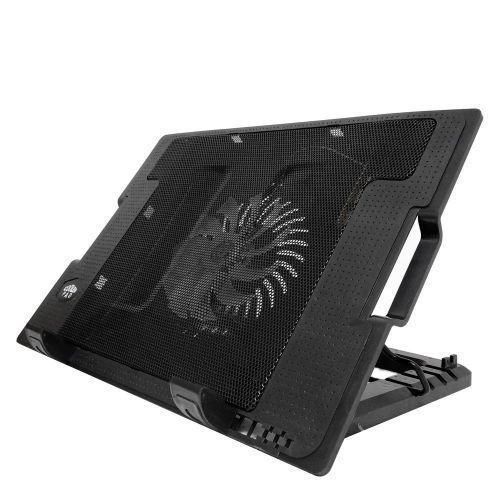 Notebook Laptop Cooling Pad with Stand - Black, Blue Light